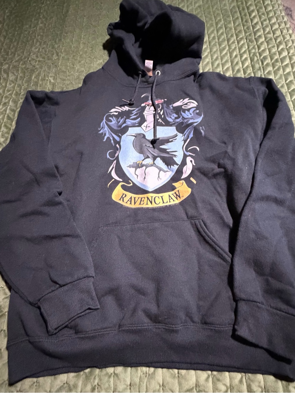 Ravenclaw Harry Potter black hoodie‎ sweatshirt size medium